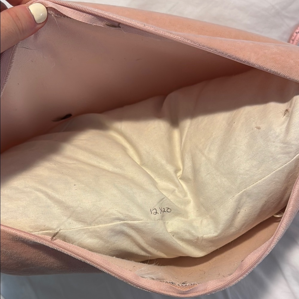 Light pink mini lumbar pillow - Picture 4 of 6